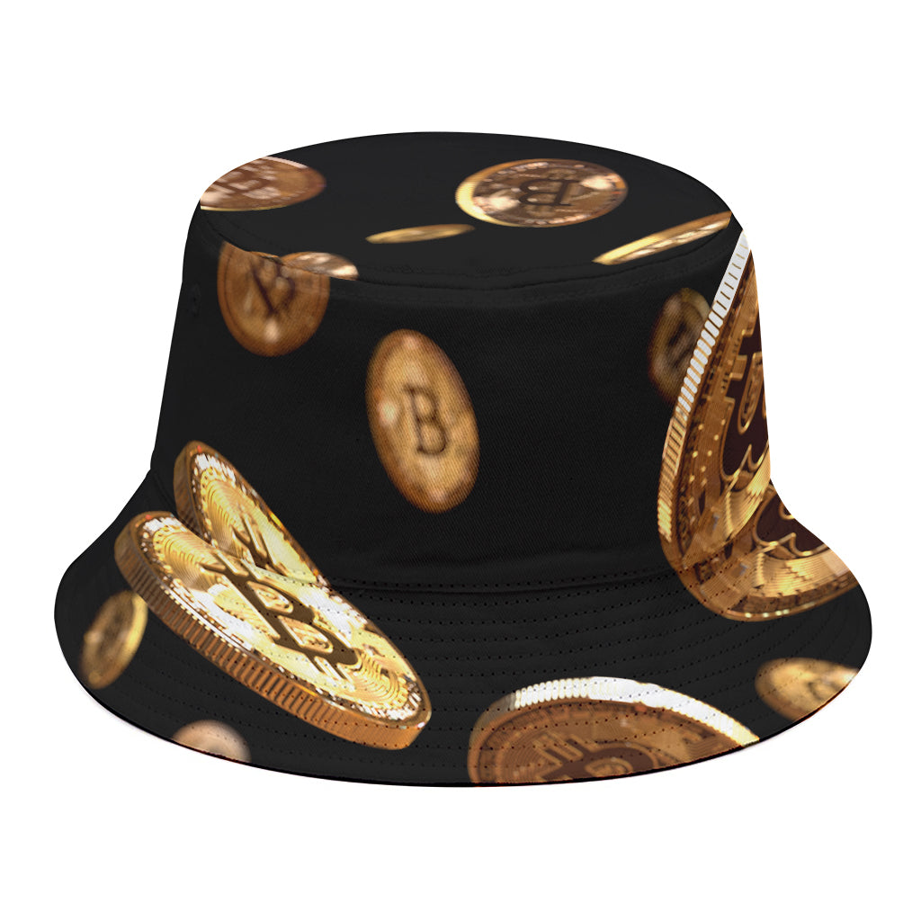 Falling Bitcoin Print Bucket Hat