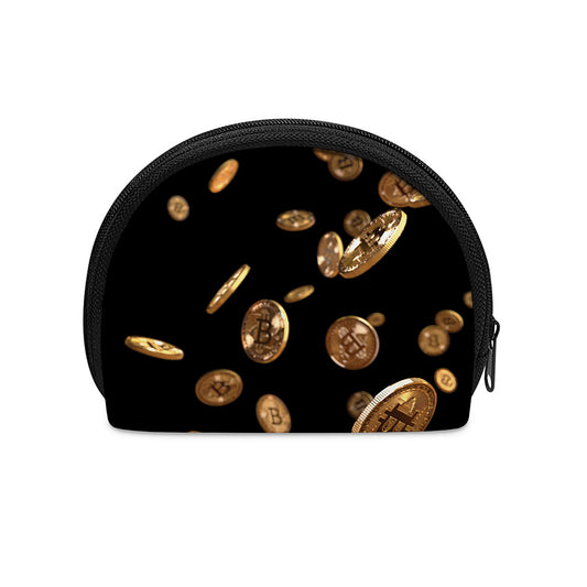 Falling Bitcoin Print Coin Purse
