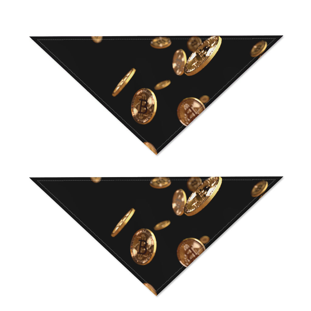 Falling Bitcoin Print Dog Bandana