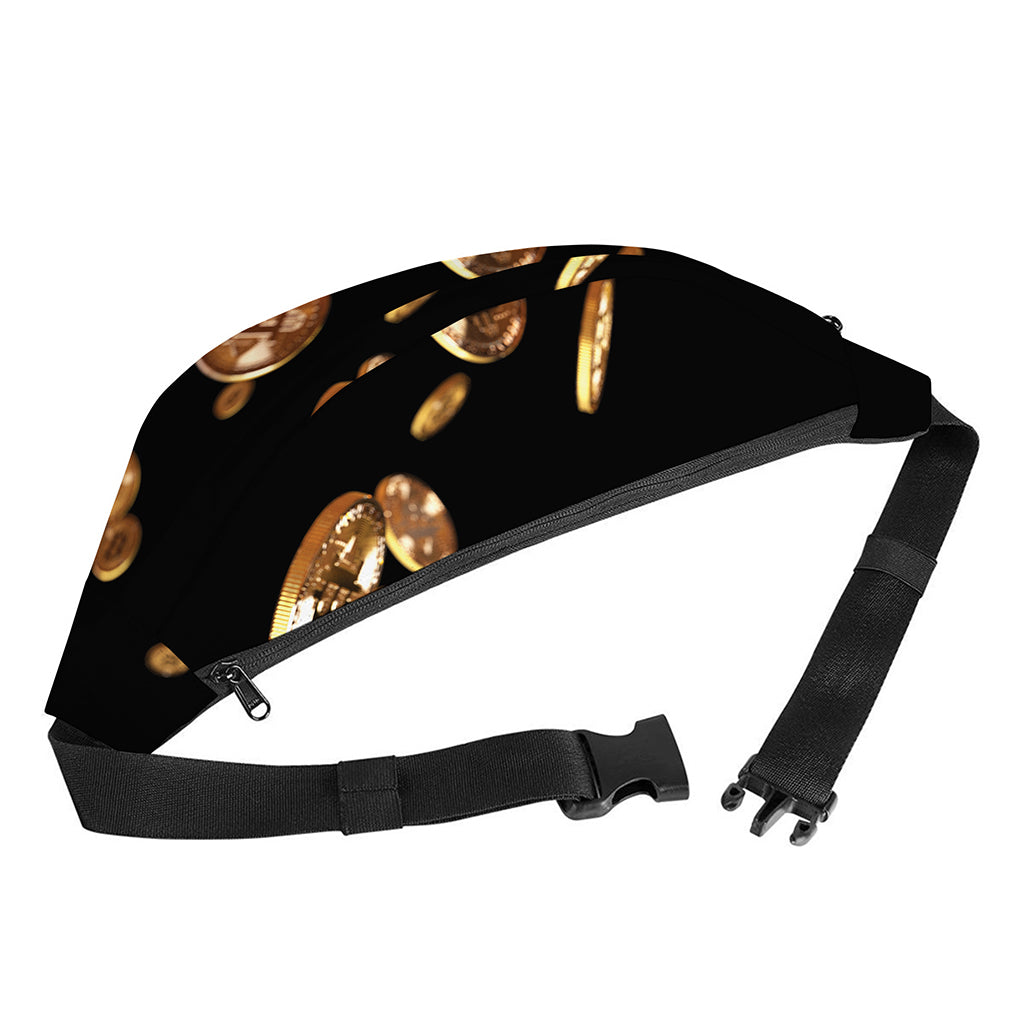 Falling Bitcoin Print Fanny Pack