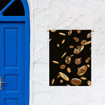 Falling Bitcoin Print Garden Flag