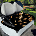 Falling Bitcoin Print Golf Cart Seat Cover