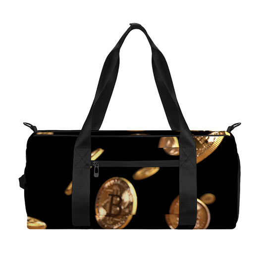 Falling Bitcoin Print Gym Bag