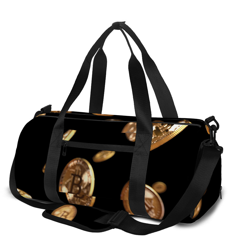 Falling Bitcoin Print Gym Bag