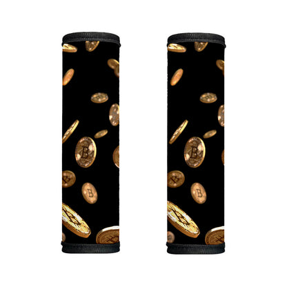 Falling Bitcoin Print Handle Covers