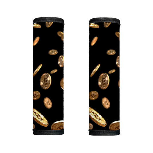 Falling Bitcoin Print Handle Covers