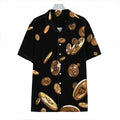 Falling Bitcoin Print Hawaiian Shirt