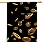 Falling Bitcoin Print House Flag