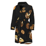 Falling Bitcoin Print Men's Bathrobe