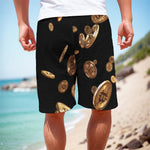 Falling Bitcoin Print Men's Cargo Shorts