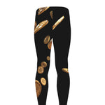 Falling Bitcoin Print Men's leggings