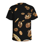 Falling Bitcoin Print Men's Sports T-Shirt