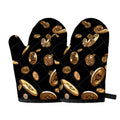Falling Bitcoin Print Oven Mitts
