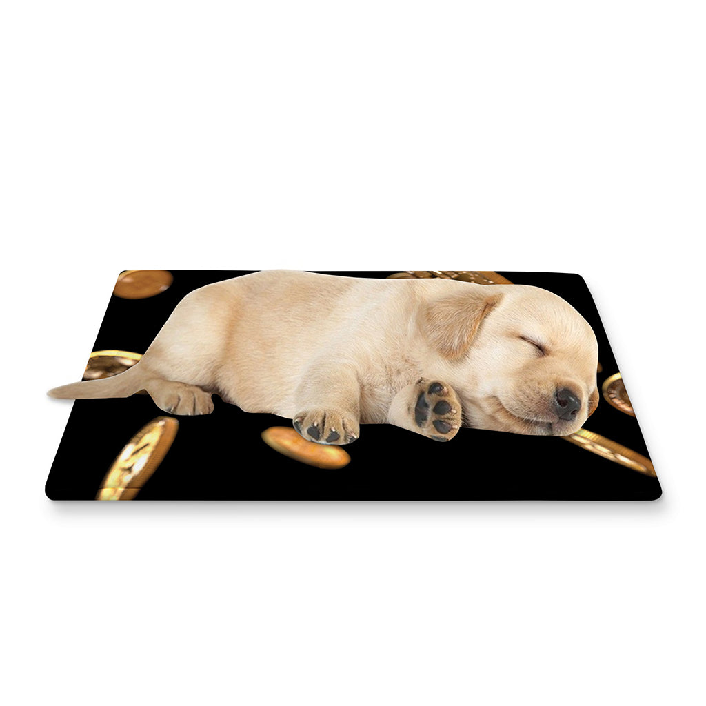 Falling Bitcoin Print Pet Cooling Mat Cover