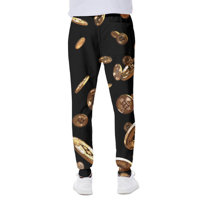 Falling Bitcoin Print Scuba Joggers