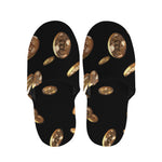 Falling Bitcoin Print Slippers