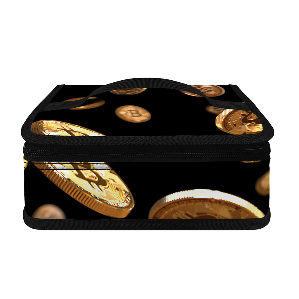Falling Bitcoin Print Small Lunch Bag