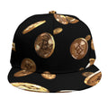 Falling Bitcoin Print Snapback Cap