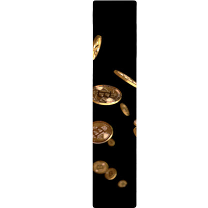 Falling Bitcoin Print Table Runner