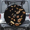 Falling Bitcoin Print Tire Cover With Camera Hole