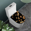 Falling Bitcoin Print Toilet Lid Cover