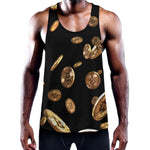 Falling Bitcoin Print Training Tank Top