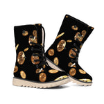 Falling Bitcoin Print Winter Boots