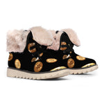 Falling Bitcoin Print Winter Boots