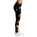 Falling Bitcoin Print Women's Leggings