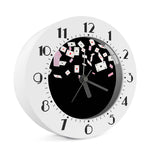 Falling Casino Card Print Alarm Clock