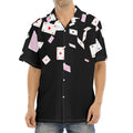Falling Casino Card Print Aloha Shirt