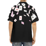 Falling Casino Card Print Aloha Shirt