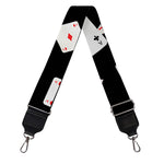 Falling Casino Card Print Bag Strap