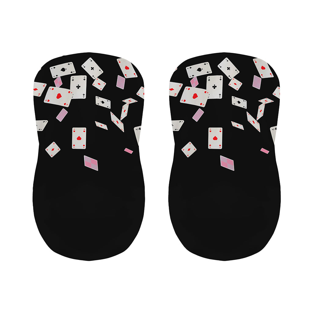 Falling Casino Card Print Bar Stool Covers