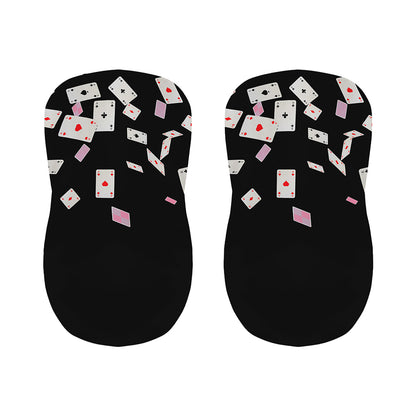 Falling Casino Card Print Bar Stool Covers