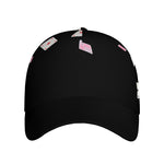 Falling Casino Card Print Baseball Cap