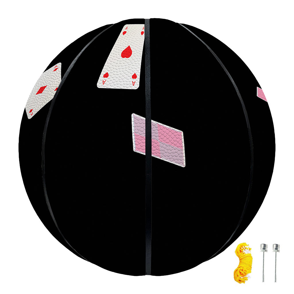 Falling Casino Card Print Basketball