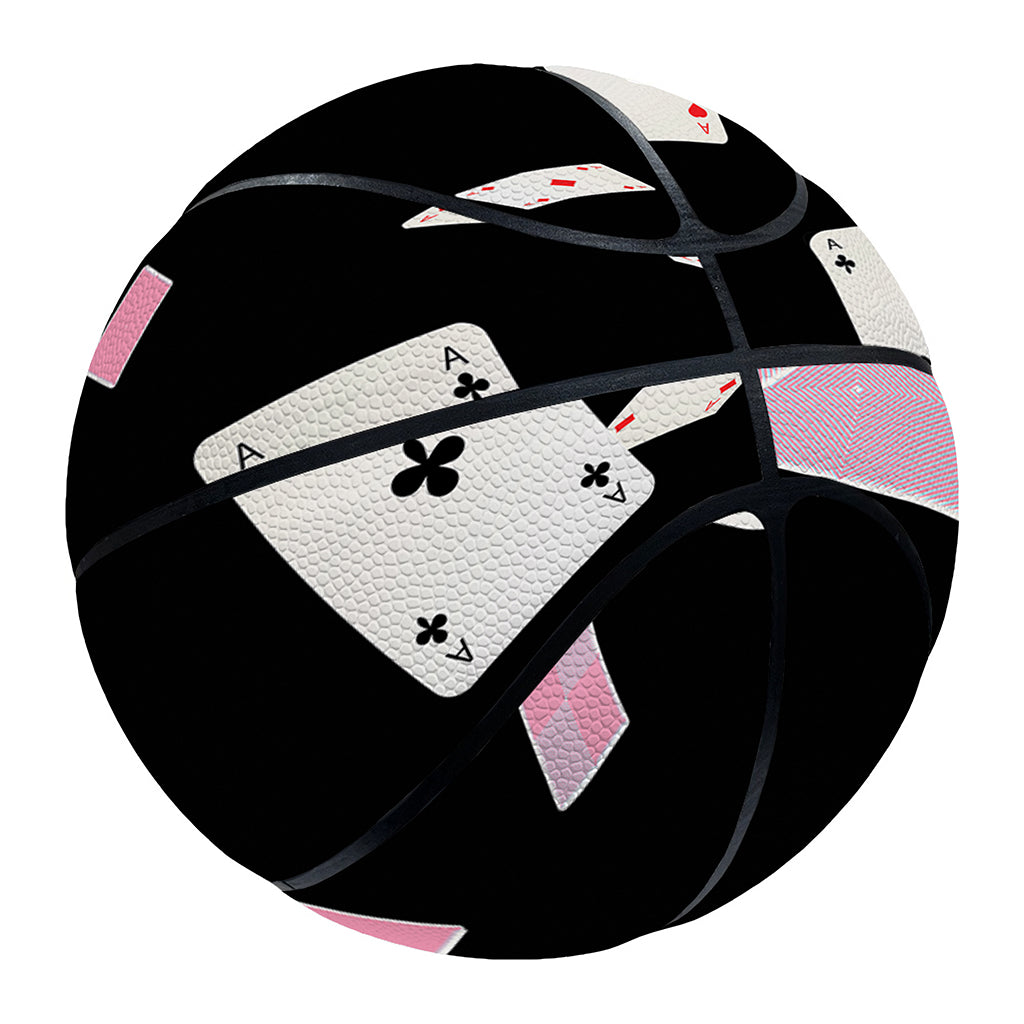 Falling Casino Card Print Basketball