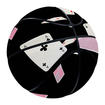 Falling Casino Card Print Basketball