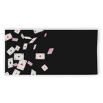 Falling Casino Card Print Beach Towel