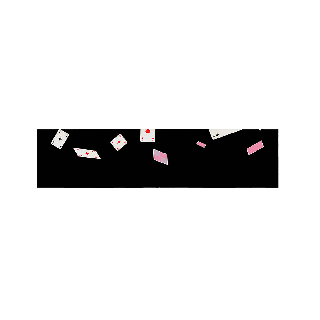 Falling Casino Card Print Bed Runner