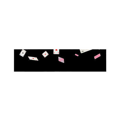 Falling Casino Card Print Bed Runner