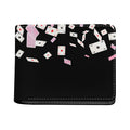Falling Casino Card Print Bifold Wallet