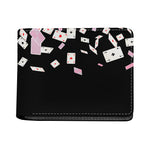 Falling Casino Card Print Bifold Wallet