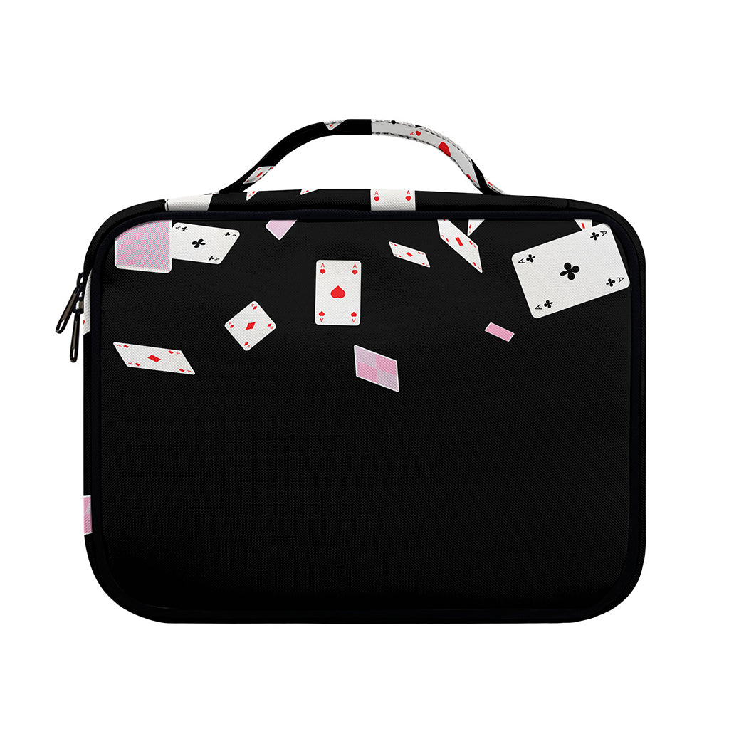 Falling Casino Card Print Briefcase Bible Bag
