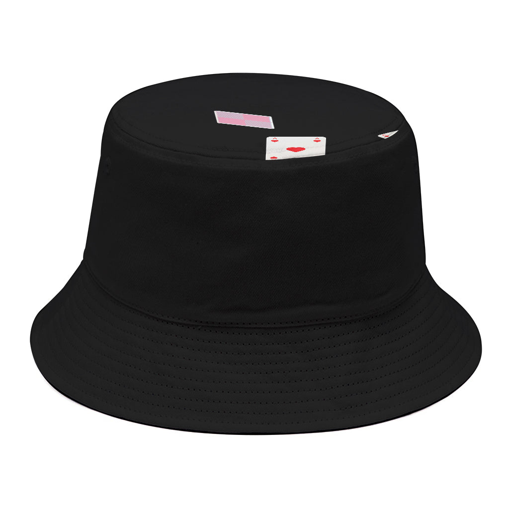 Falling Casino Card Print Bucket Hat