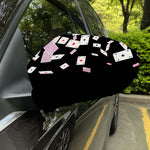 Falling Casino Card Print Car Side Mirror Covers