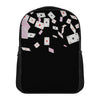 Falling Casino Card Print Casual Backpack