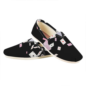 Falling Casino Card Print Casual Shoes