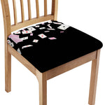 Falling Casino Card Print Chair Cushion Cover